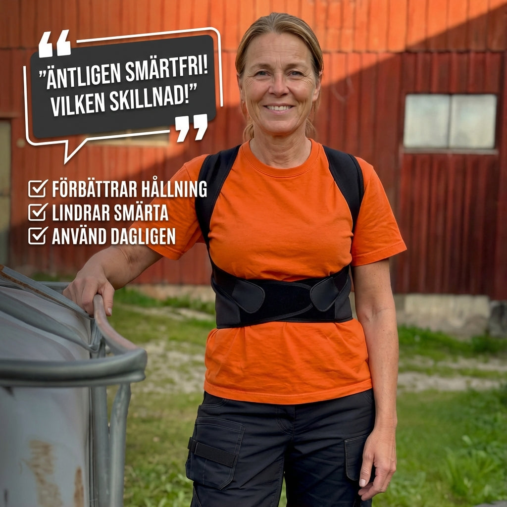 PostureFix™ – Ergonomiskt stöd för bättre hållning